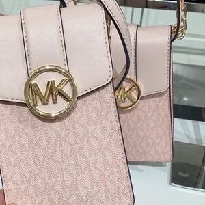 Michael Kors Logo Phone Crossbody Retails $348 NWT